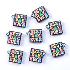 Silicone Focal Beads Dreams With Printed Text 20pcs 14