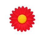 Silicone Focal Beads Daisy Sunflower Round Layout 20pcs 20