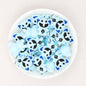 Colorful 3D Animal Monster Silicone Focal Beads 20pcs - Blue