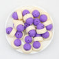 3D Colorful Steamer Glitter Buns Silicone Focal Beads 20pcs 10