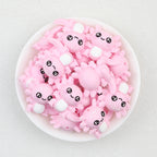 3D Axolotl Silicone Focal Beads Wholesale, Colorful Pink Blue Pastel Design