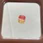 Transparent Square Acrylic Beads 16mm Watermelon Bear Designs 10pcs 5