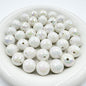 UV Finish Acrylic Plaid Round Beads 16mm Glossy Colorful 10pcs 11