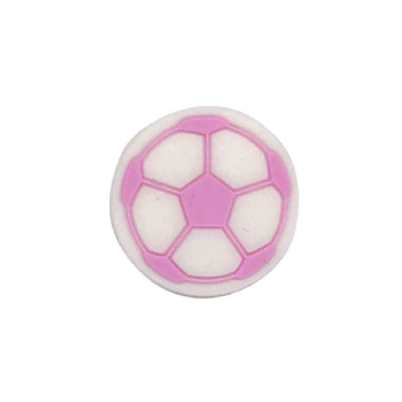Silicone Focal Beads Football Soccer Ball Raised Pattern 20pcs 5
