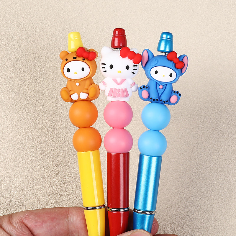 Silicone 3D Focal Beads Sanrio Characters Big Ear and Bow Details 20pcs 7