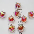 Faceted Acrylic Beads 16mm Diamond Shape Rainbow Assorted 200pcs 12