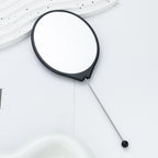 Beadable Plastic Mirror Handheld Oval