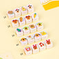 Adorable Cheerful Cartoon Dog Printed Acrylic Square Beads 14mm 10pcs 4