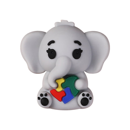 Silicone 3D Focal Beads Autism Pet Love Puzzle Pattern Puppies Panda 17