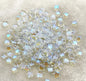 Pentagonal Star Glass Beads 8mm Transparent Pastel Colors 30pcs 19