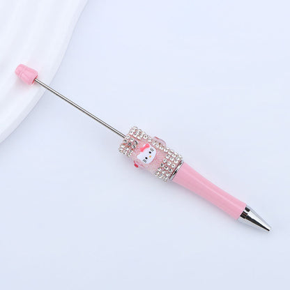 Beadable Pen with Kitty and Rhinestone  27