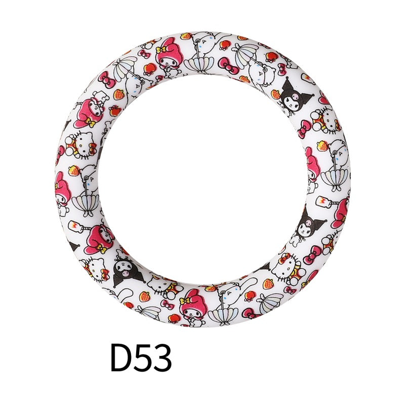65mm Printing circular silicone rings 55