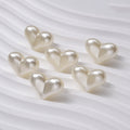 Imitation Pearl Heart Acrylic Beads 22mm Creamy Smooth Finish 100pcs 2