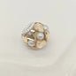 Embellished Bubblegum Beads 16mm Faceted Mini Pearl Paved 4pcs 13