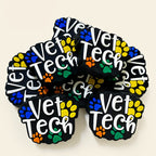 Silicone Focal Beads Vet Tech Dog Claws With Vet Tech Lettering 20pcs