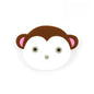 Silicone Focal Beads Monkey Face Rounded Ears 20pcs 7