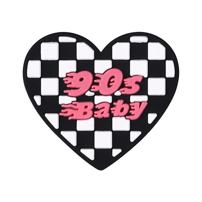 Silicone Focal Beads Pink Theme Heart Bow Disco Ball 20pcs 13