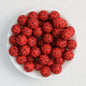 15mm Paisley Pattern Priented Silicone Round Beads 50pcs 6