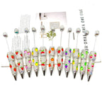 Beadable Pen with Fruit Strawberry Full Rhinestone Design