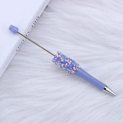Star Sequin Creative Beadable Pen Plastic 24
