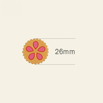 Silicone Focal Beads Petal Cookies Floral Cut Out Design 20pcs 2