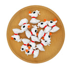 Silicone 3D Focal Beads Jack Dog Ghost Pup Halloween Red Collar 2