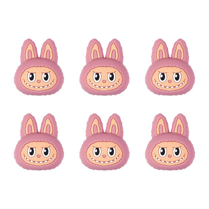 Silicone 3D Focal Beads Bunny Labub Unique Expressions 20pcs 5
