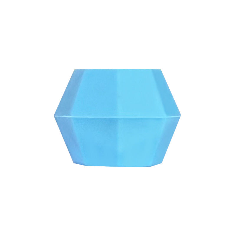 18mm Faceted Silicone Beads Colorful Geometric Shape 50pcs 15
