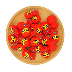 Silicone 3D Focal Beads Iron Man Q Edition Circular Chest Hole 2