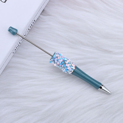 Star Sequin Creative Beadable Pen Plastic 23