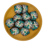 Silicone Focal Beads Cow Head Bull Skull Floral Accents 20pcs 2