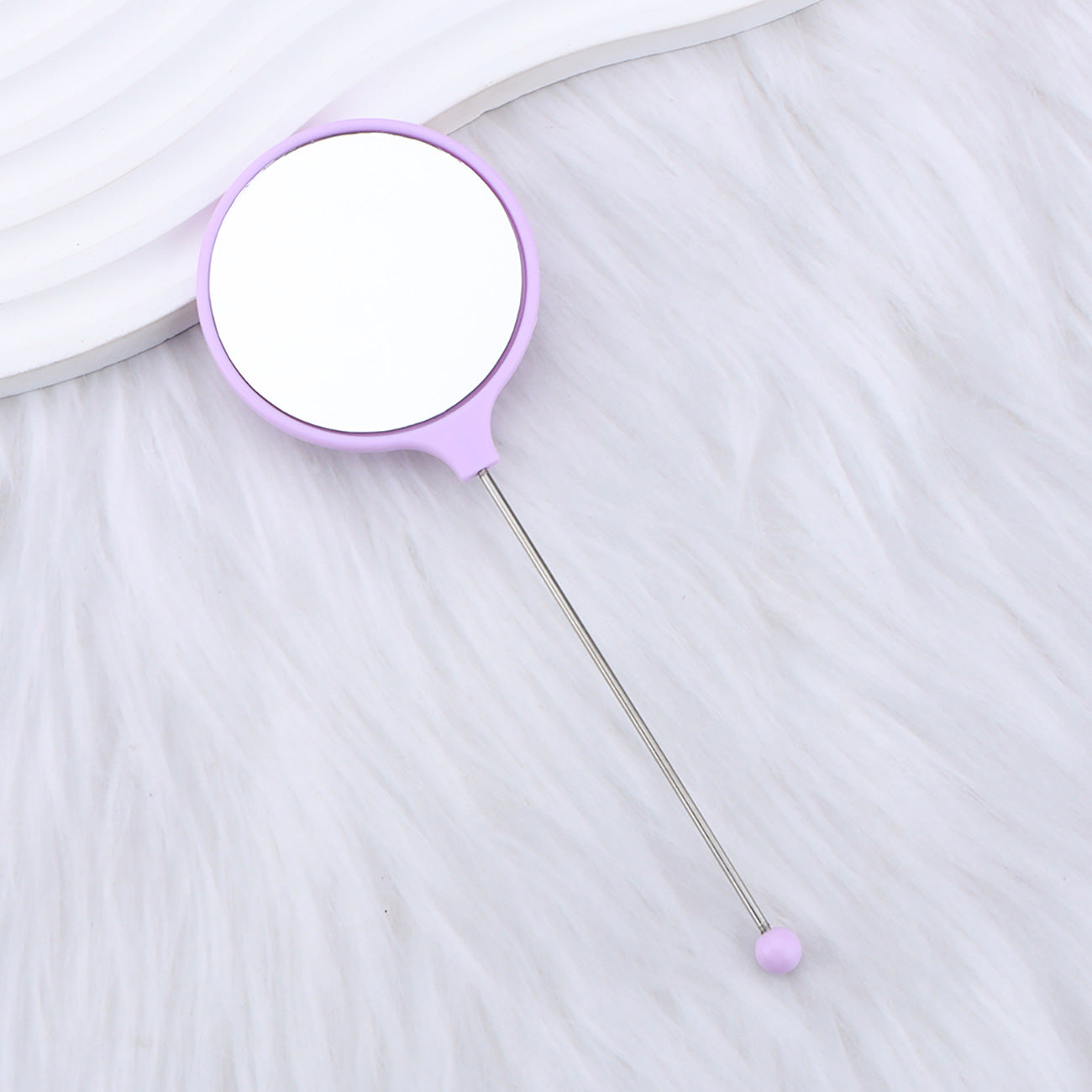 Beadable Mirrors Mini Handheld Round