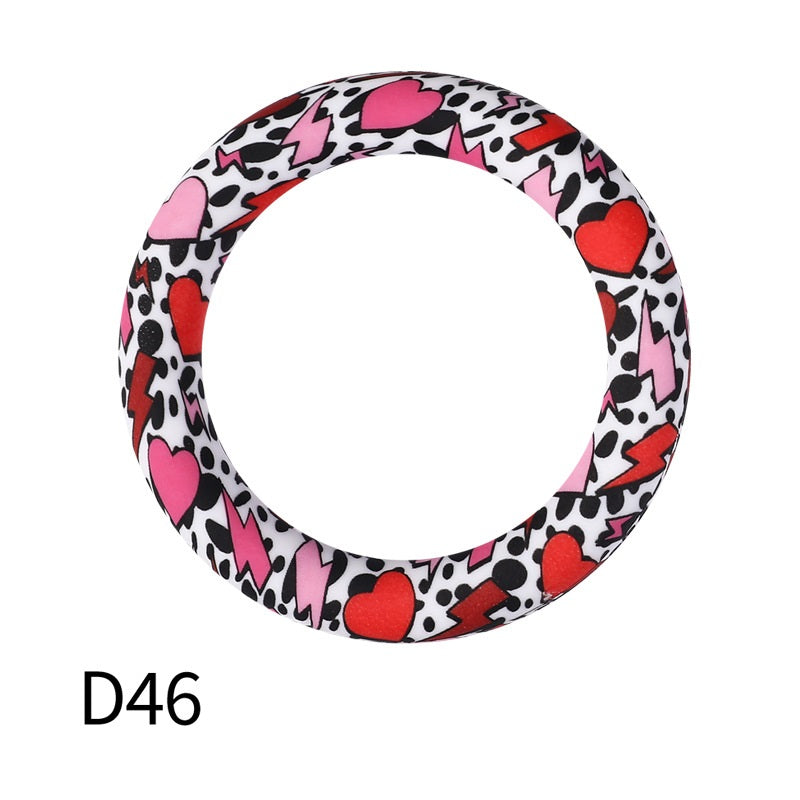 65mm Printing circular silicone rings 48