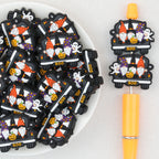 Halloween BOO Dwarf Car Silicone Focal Beads 20pcs