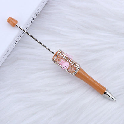 Beadable Pen with Cute Bunny and Rhinestone 19