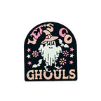 Silicone Focal Beads Halloween Ghost Wearing Pink Witch Hat