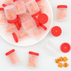 3D Halloween Pumpkin Bottle Silicone Focal Beads 20pcs