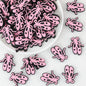 Pink Ballet Shoe Silicone Focal Beads 20 pcs