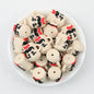 3D Father's Day Khaki Teacup Silicone Focal Beads 20pcs