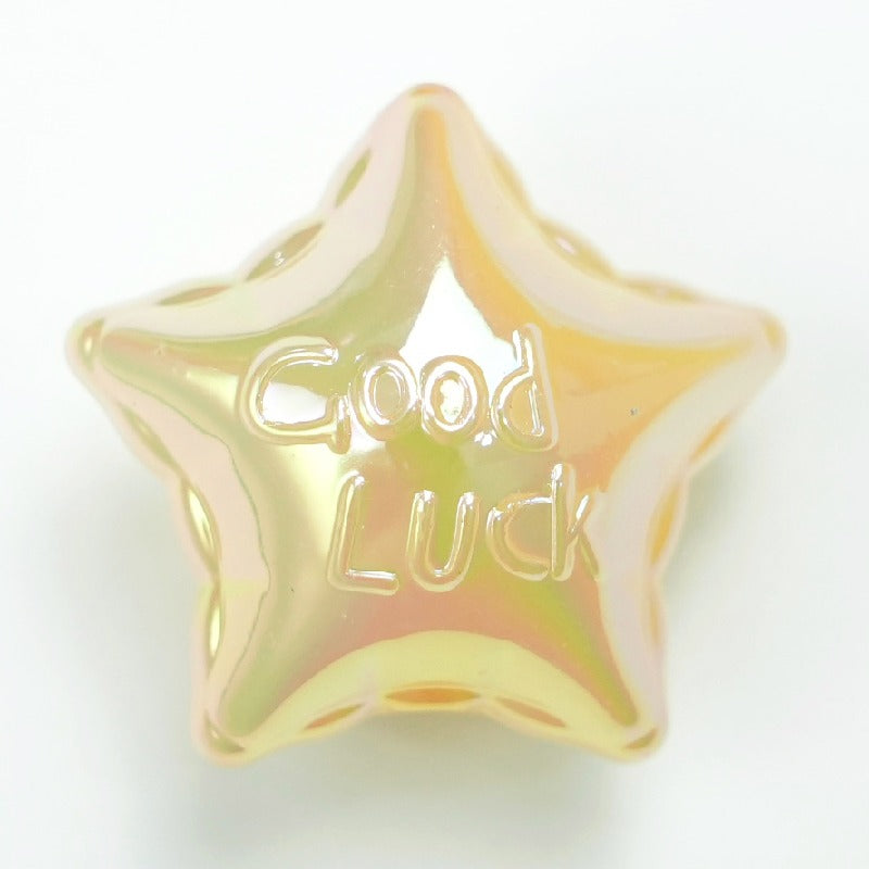 UV Finish Jelly Five-Pointed Star Acrylic Beads 25x16mm 50pcs 11