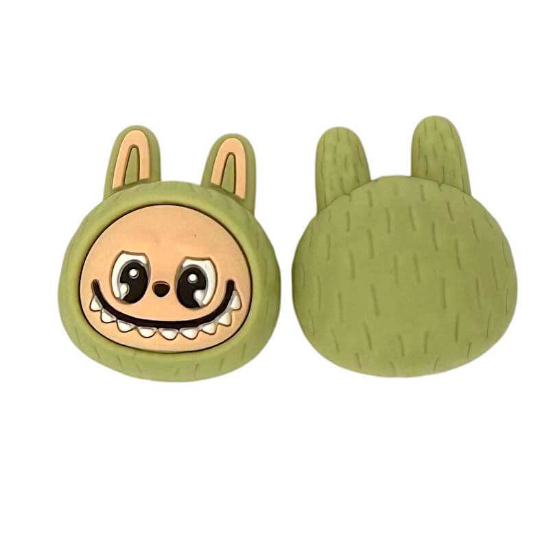 Silicone 3D Focal Beads Bunny Faces LaBuB Head Multi Color 20pcs 6