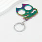 Cat Shaped Self Defense Keychain Survival Finger Clasp Compact