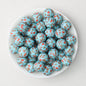 15mm Printed Silicone Beads with Nurse Ambulance and Floral Designs 50pcs 5