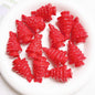 Glossy Christmas Tree Acrylic Beads 36x22mm Colorful Mixed 5pcs 8