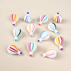 Silicone 3D Focal Beads Hot Air Balloon Rounded Balloon Shape 20pcs