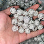 Clear Acrylic Round Beads 16mm Cartoon Figures 20pcs 11