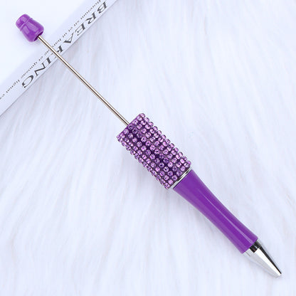 Beadable Pen Rhinestone Studded Metallic Colorful 1.0 mm Tip 9