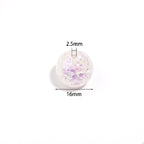 Crackle Round Acrylic Beads 16mm Pastel Mixed Colors 10pcs 2