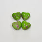 Blooming Ink Color Heart Acrylic Beads 15mm Colorful Mixed 100pcs 13