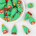 3D Christmas Gnome Silicone Focal Beads 20 pcs